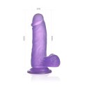 DILDO 6'' JELLY STUDS FIOLETOWE 24-0076