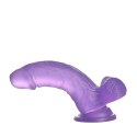 DILDO 6'' JELLY STUDS FIOLETOWE 24-0076