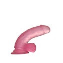 DILDO 6'' JELLY STUDS RÓŻOWE 24-0120
