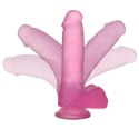 DILDO 7'' JELLY STUDS RÓŻOWE 24-0075