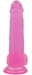 DILDO 8'' JELLY STUDS RÓŻOWE 24-0074