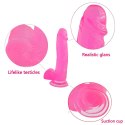 DILDO 8'' JELLY STUDS RÓŻOWE 24-0074