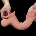 DONG 9.5'' SLIDING SKIN DUAL LAYER DONG - WHOLE TESTICL 24-0137