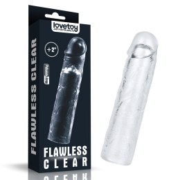 FLAWLESS CLEAR PENIS SLEEVE ADD 2'' 24-0116