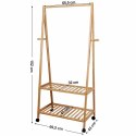 Wieszak stojący ERGO hakano - FREE-STANDINGCOATRACK/BAMBOO/69,5X43X152CM