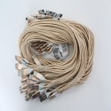 OMEGA MICRO USB TO USB FABRIC BRAIDED CABLE KABEL 2A 1M POLYBAG GOLD [44052]