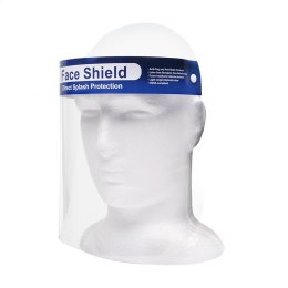 OMEGA FULL FACE SHIELD MASK PRZYŁBICA CLEAR FLIP UP VISOR DUSTPROOF PROTECTION SAFETY WORK 2 PCS SET [45320]