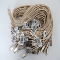 OMEGA LIGHTNING TO USB FABRIC BRAIDED CABLE KABEL 2A 1M POLYBAG GOLD [44034]