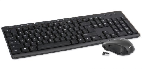 OMEGA KEYBOARD US + MOUSE ZESTAW BEZPRZEWODOWY BLACK [43743]