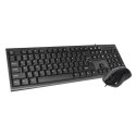 OMEGA KEYBOARD US + MOUSE ZESTAW BLACK [45545]