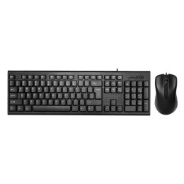OMEGA KEYBOARD US + MOUSE ZESTAW BLACK [45545]