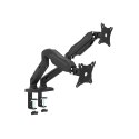 OMEGA MONITOR DESK MOUNT UCHWYT MONITOROWY DOUBLE FULL MOTION MAX VESA 100x100 13"-27" 360 DEGREE [45067]