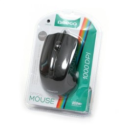 OMEGA MYSZ MOUSE 800/1200/1600DPI BLACK BLISTER [41786]