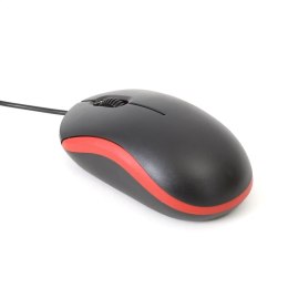 OMEGA MYSZ MOUSE 1000DPI VALUE LINE V2 BLACK RED [43185]
