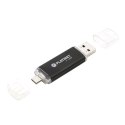 PLATINET ANDROID PENDRIVE USB 2.0 AX-Depo 64GB + MICRO USB UDP BLACK [43373]