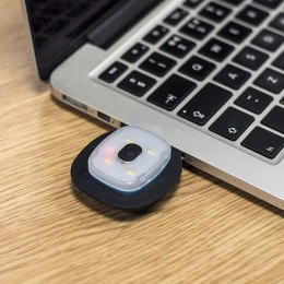 PLATINET BEANIE CZAPKA LED 48LM RED [45669]