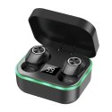 PLATINET BLUETOOTH V5.0 EARPHONES TWS SŁUCHAWKI + CHARGING STATION PM1030 STARDUST BLACK [45585] TE