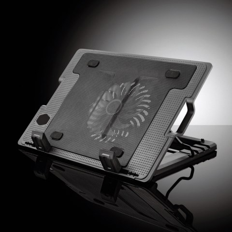 PLATINET LAPTOP COOLER PAD PODKŁADKA CHŁODZĄCA 1 FAN BLACK [45570]