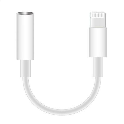 PLATINET SMARTPHONE ADAPTER LIGHTNING TO AUX WHITE [45645]