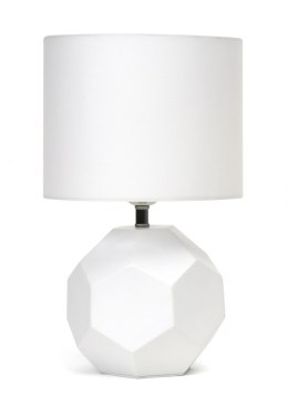 PLATINET TABLE LAMP LAMPA STOŁOWA E27 25W CERAMIC CUBIC BASE 1,5 M CABLE WHITE [45673]