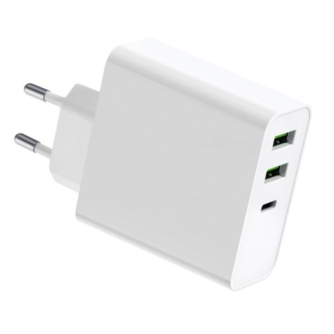 PLATINET WALL CHARGER ŁADOWARKA SIECIOWA 65W USB-C PD + 2 x USB-A [45581]
