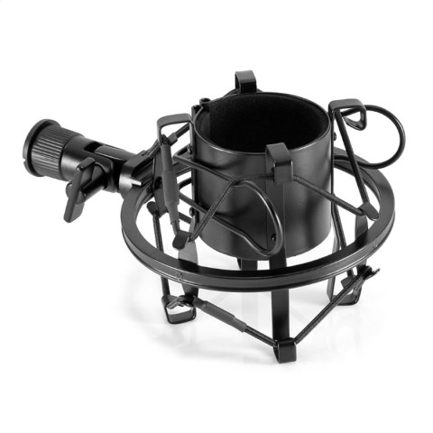 VARR GAMING MICROPHONE SHOCKPROOF BASKET STAND KOSZ ANTYWSTRZĄSOWY DO MIKROFONU BLACK [45599]