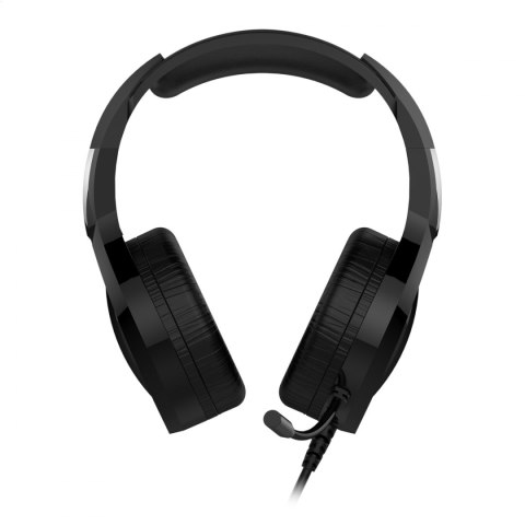 VARR GAMING RGB HEADPHONES 50MM SŁUCHAWKI NAUSZNE MIC 3,5MM USB BLACK [45206]