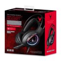 VARR GAMING RGB HEADPHONES SŁUCHAWKI Z MIKROFONEM STEREO 3,5MM USB BLACK [45559] TE