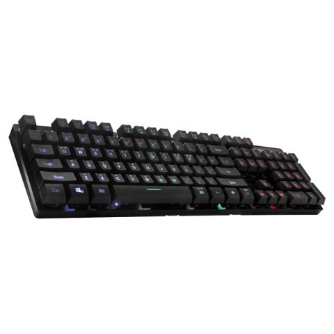 VARR GAMING SET ZESTAW GAMINGOWY KEYBOARD CHERRY R1-R4 + MOUSE 3200DPI PIXART + MOUSE PAD BLACK [45572]