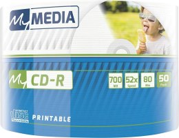 MyMEDIA by Verbatim CD-R 700MB 52X WIDE PRINTABLE 50PK Wrap 69206