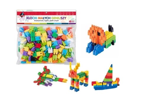 Klocki małych geniuszy - Cegiełki 160 elementów