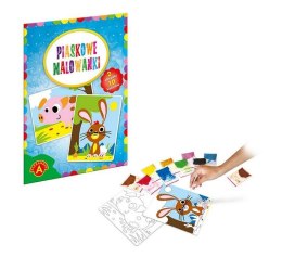 Piaskowe malowanki Świnka i Królik ALEX