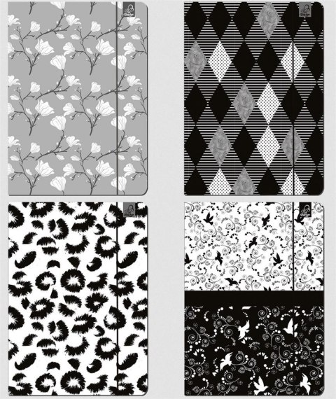 Teczka A4 z gumką Monochrome mix