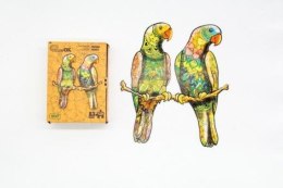 Puzzle drewniane eko 120 Papużki faliste A3