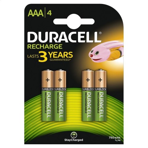 DURACELL RECHARGE AAA 750mAh B4