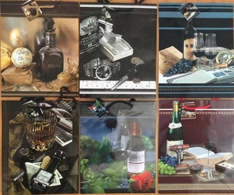 Torebka ozdobna laminowana PL-6 średnia męskie