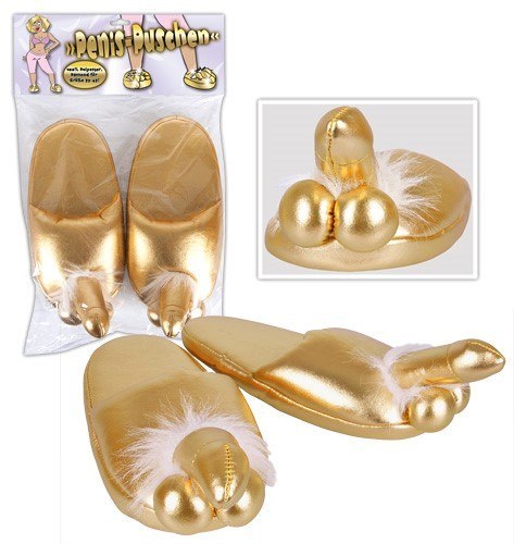 GADŻET PENIS SLIPPERS GOLD 13-0728