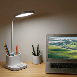 PLATINET DESK LAMP LAMPKA BIURKOWA LED BAT PEN HOLDER 5W MICRO USB WHITE [45777]
