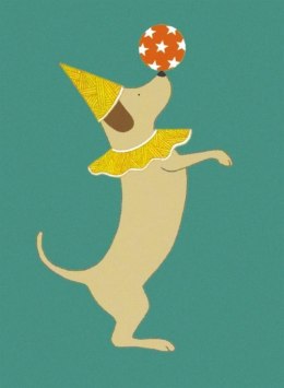 Karnet 17x14cm z kopertą Party Dog