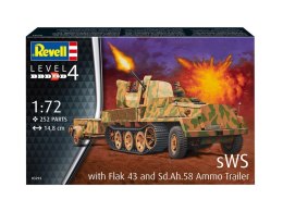 Pojazd1:72 sWS mit Flak-Aufbau als Sfl. mit 3,7cm