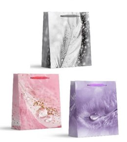 Torebka prezentowa XS Pióra mix