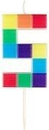 Świeczka urodzinowa 5 klocki 7cm