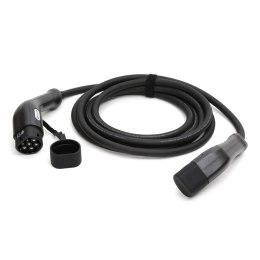 PLATINET EV CHARGING CABLE KABEL DO ŁADOWANIA SAMOCHODU TYPE 2 22KW 5M BLACK [45826]