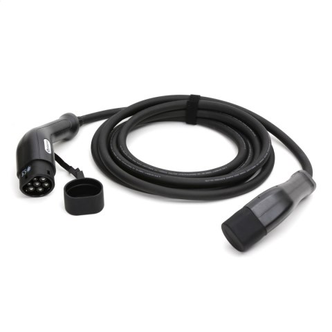 PLATINET EV CHARGING CABLE KABEL DO ŁADOWANIA SAMOCHODU TYPE 2 22KW 5M BLACK [45826]