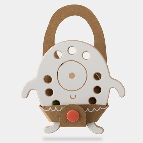 Cyklop Czesiu.Drewniana przeplatanka Montessori