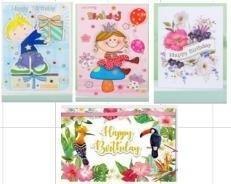 Karnet okolicznościowy LUX 1 MIX (12szt)