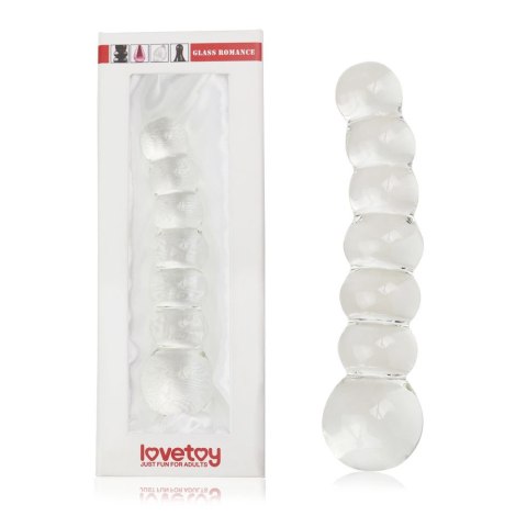 DILDO 6.8" GLASS ROMANCE CZARNY 24-0249