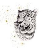 Karnet złocony kwadrat CL3819_BL Gepard