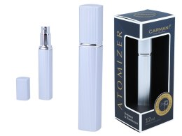 Atomizer - pojemnik karbowany na perfumy/wodę/odświeżacz twarzy/płyn antybakteryjny - srebrny