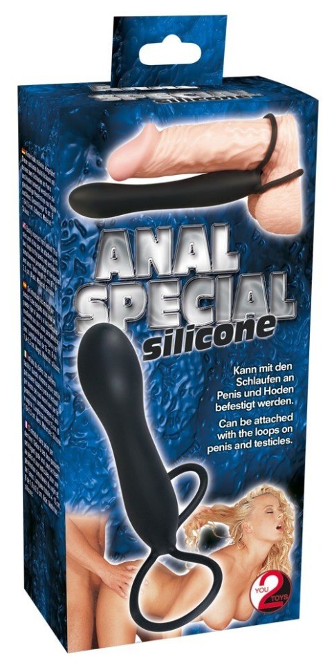 DILDO ANAL SPECIAL SILICONE BLACK 13-0043